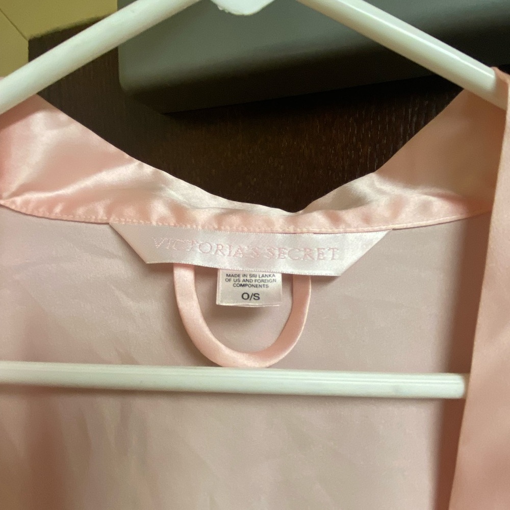 Victoria's Secret Blush Satin robe